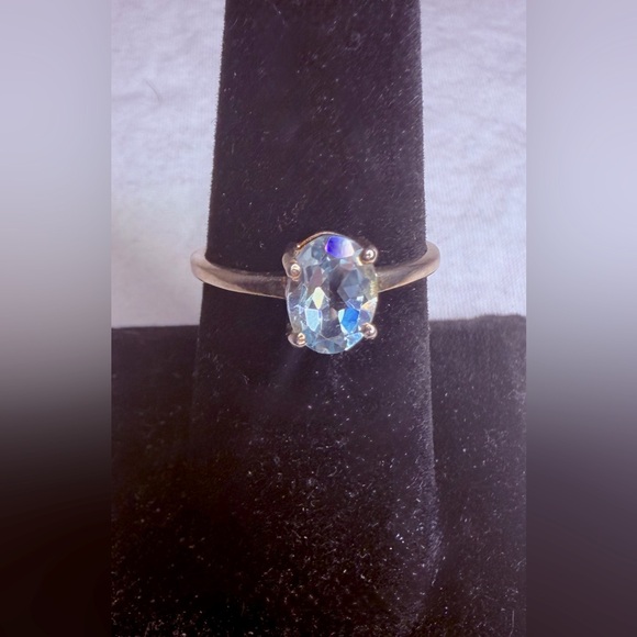 Jewelry - Sterling Silver Blue Topaz Ring